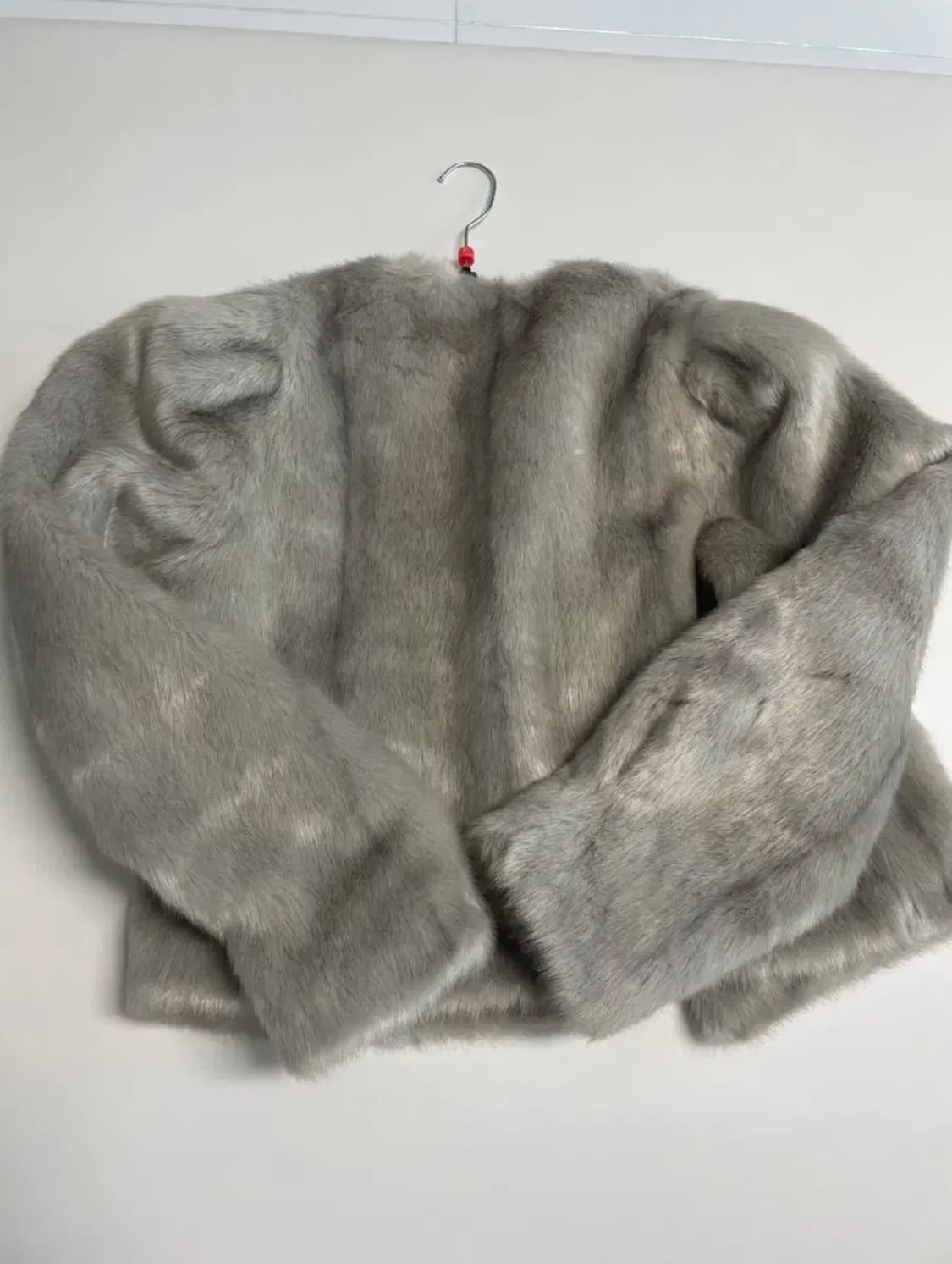 몰리올리 에코 퍼 자켓 그레이 상품이미지3