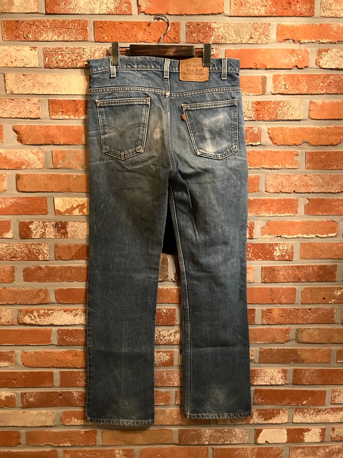 90s USA 빈티지 리바이스 517 오렌지탭 부츠컷 데님 팬츠 상품이미지5
