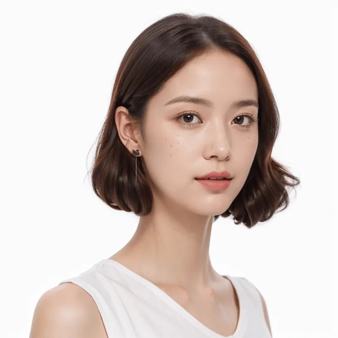 스와로브스키 블랙 스완 목걸이 귀걸이 세트 상품이미지10