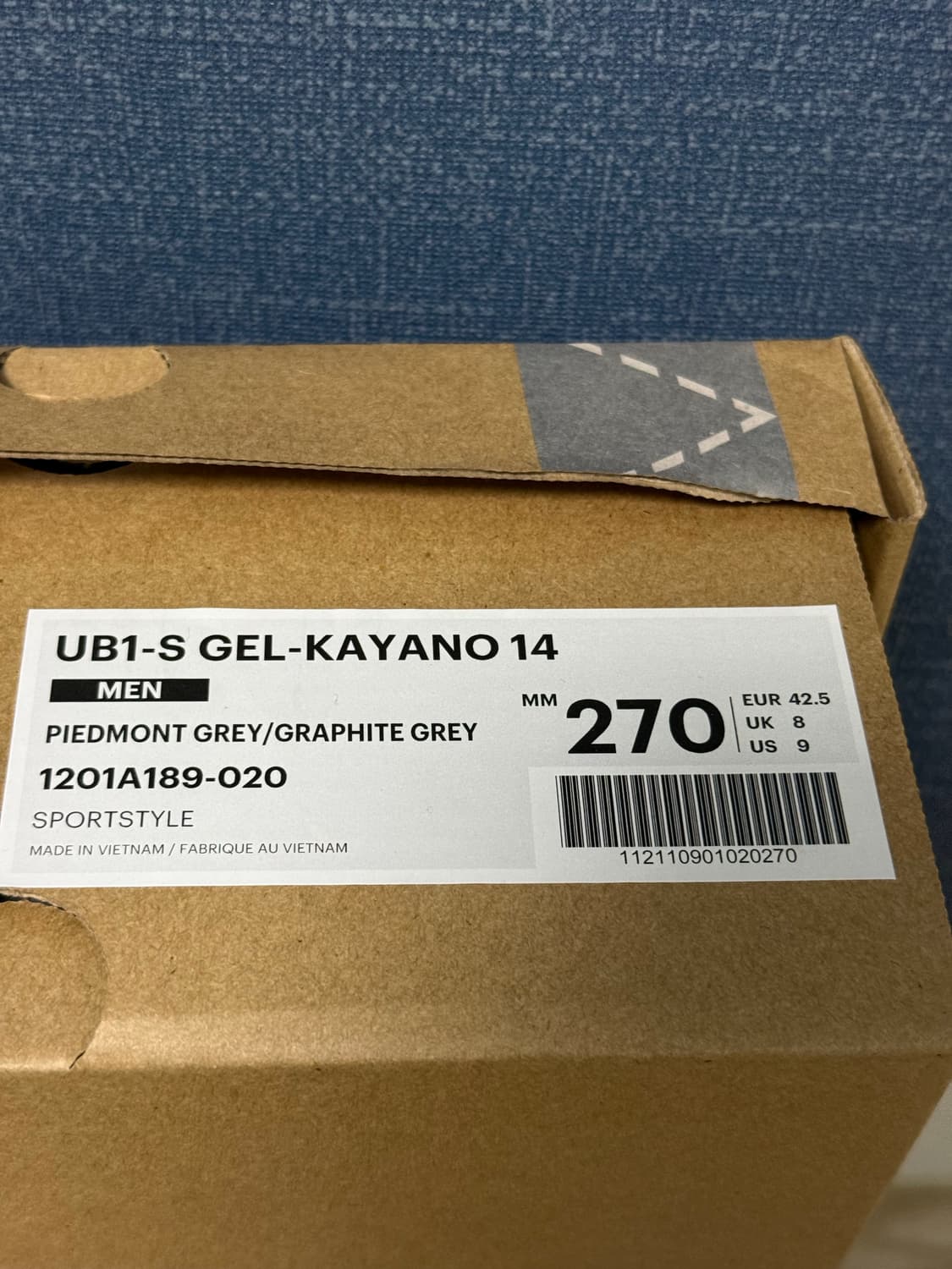 270 아식스 키코 젤카야노14 피드몬트 그레이 상품이미지4