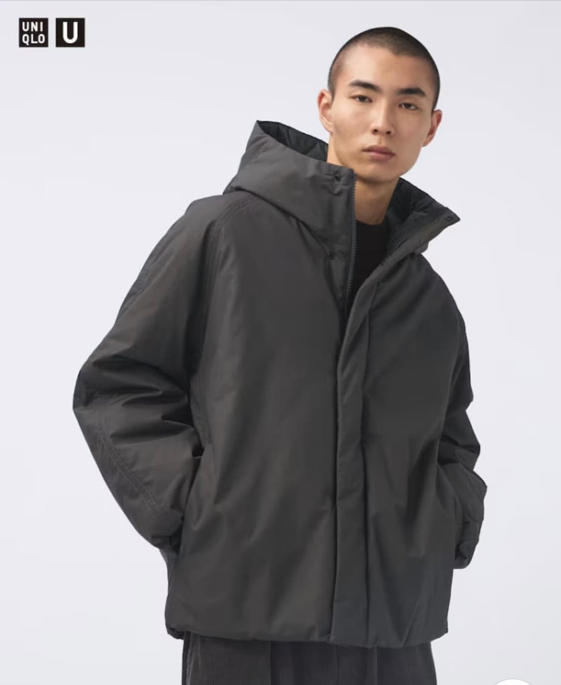 유니클로 U 퍼프테크 볼륨파카 다크그레이 XL 상품이미지4