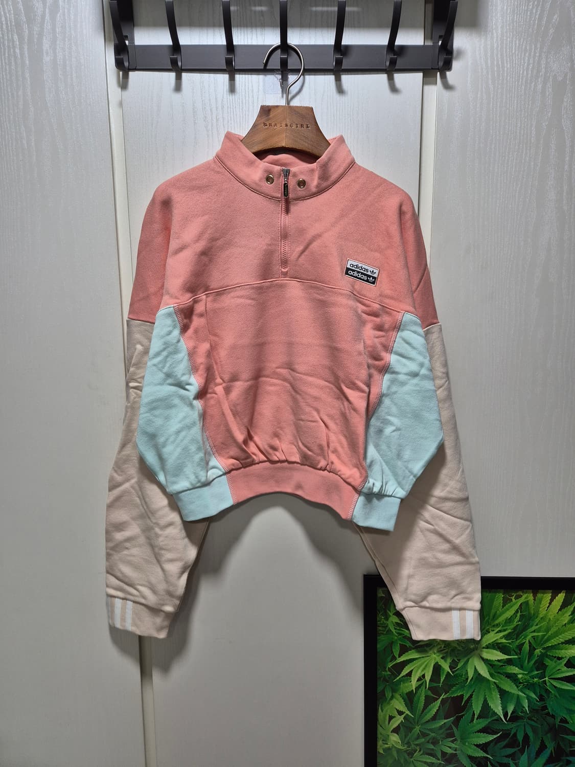 (세일)(새상품)아디다스 컬러블록 하프넥 맨투맨 상품이미지2