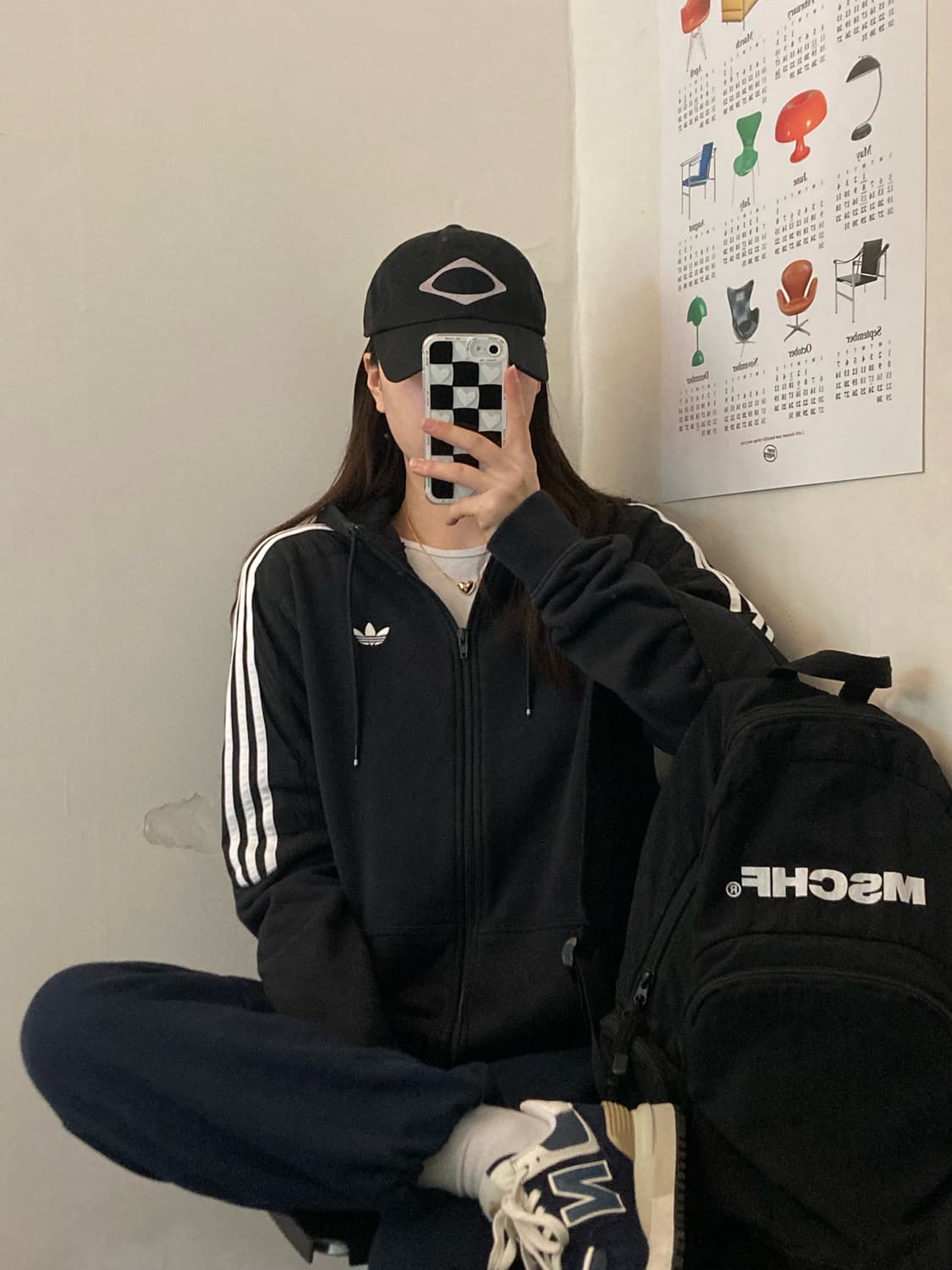 아디다스 후드집업 (검정) 상품이미지2
