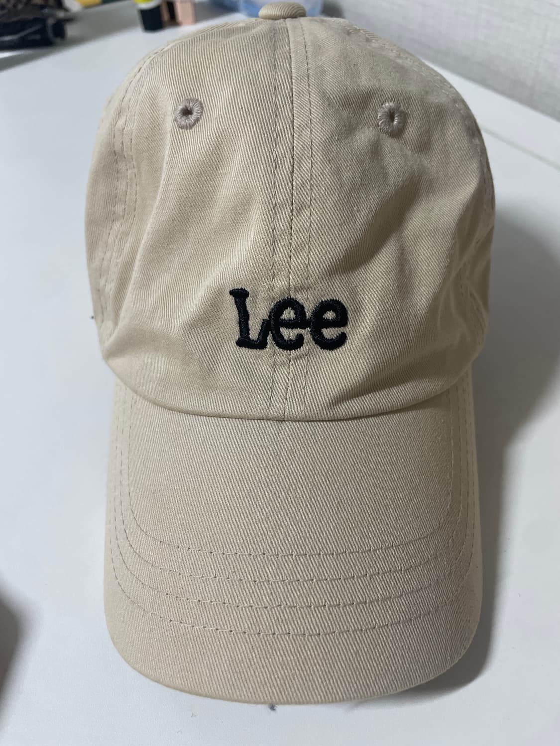 Lee 베이지 볼캡 상품이미지1