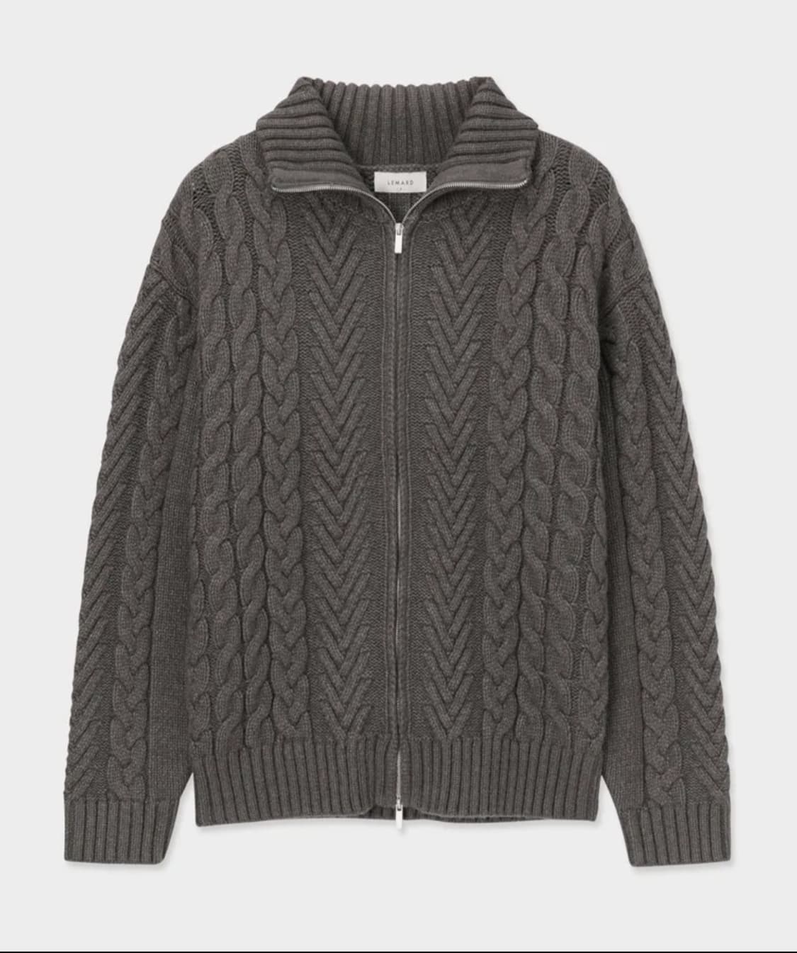 <르마드> 케이블 니트집업 2사이즈 상품이미지3