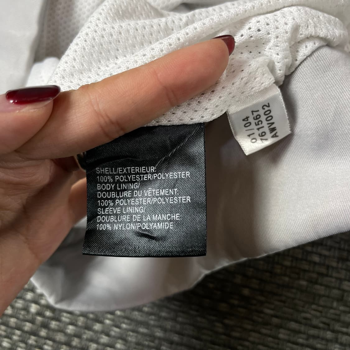 아디다스 아이보리 나일론 아노락 자켓 M  상품이미지6