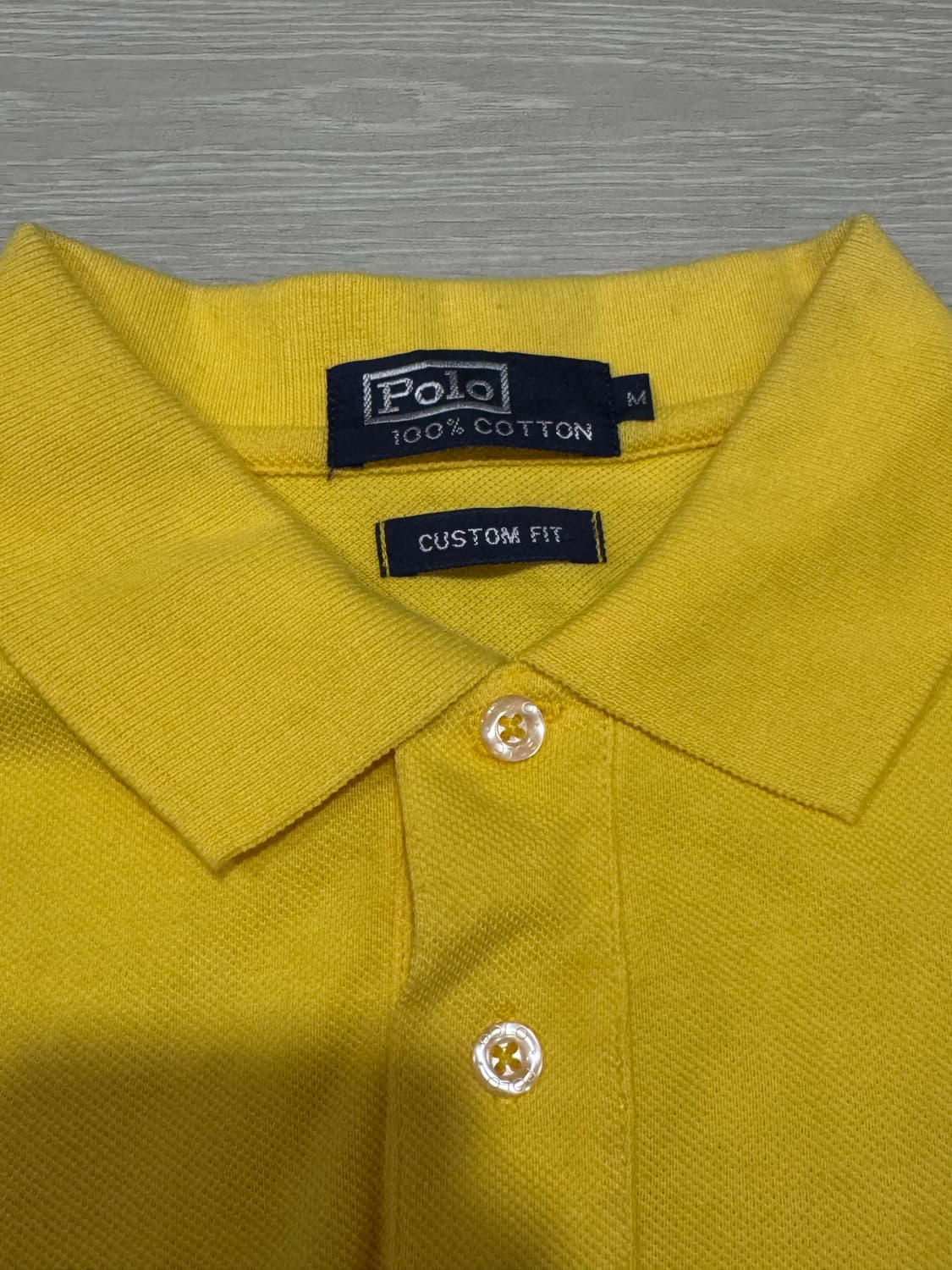 폴로 랄프로렌  머스타드 색상 빅포니 카라 반팔티  상품이미지2