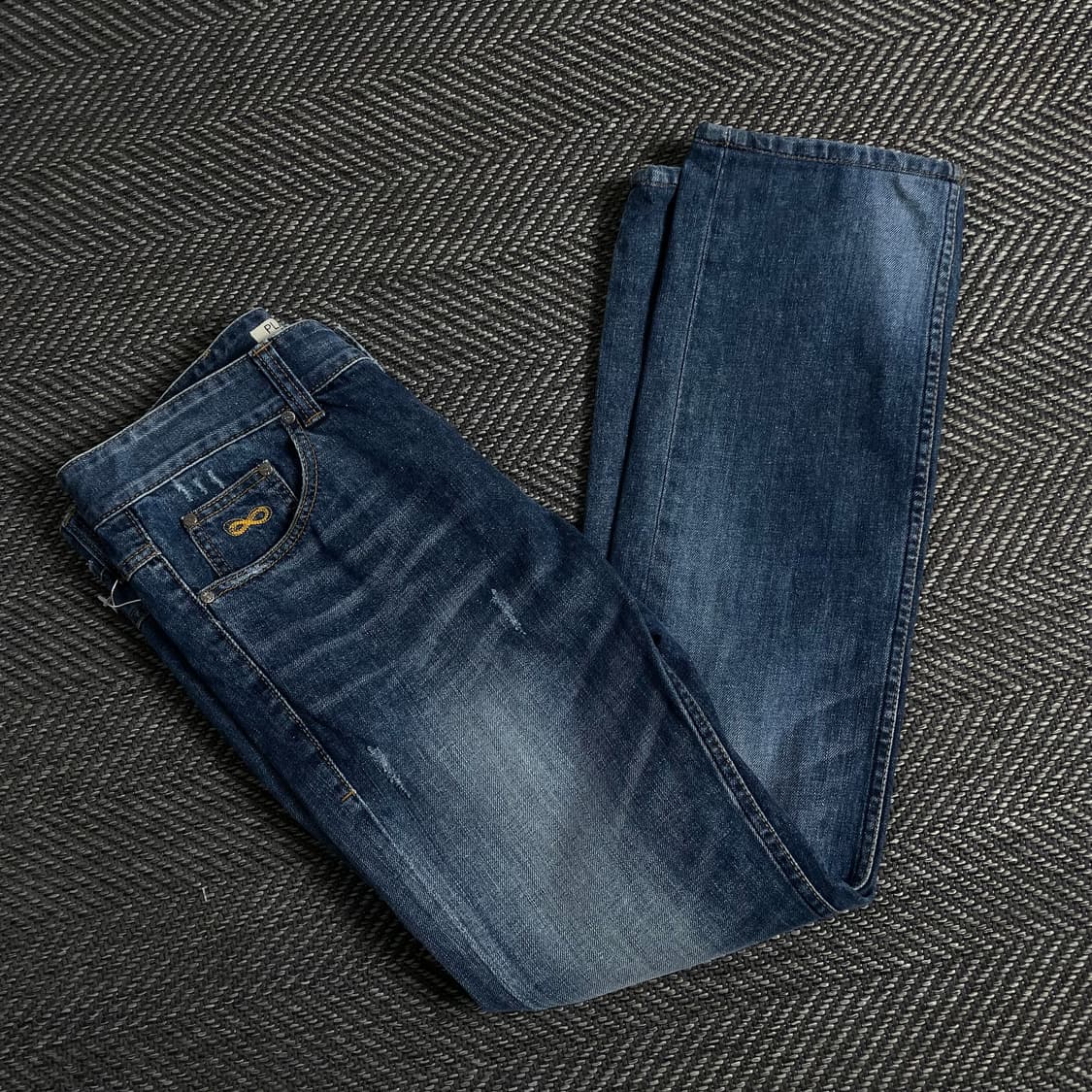 플랙 워싱 데님 스트레이트 팬츠y 3393 상품이미지1