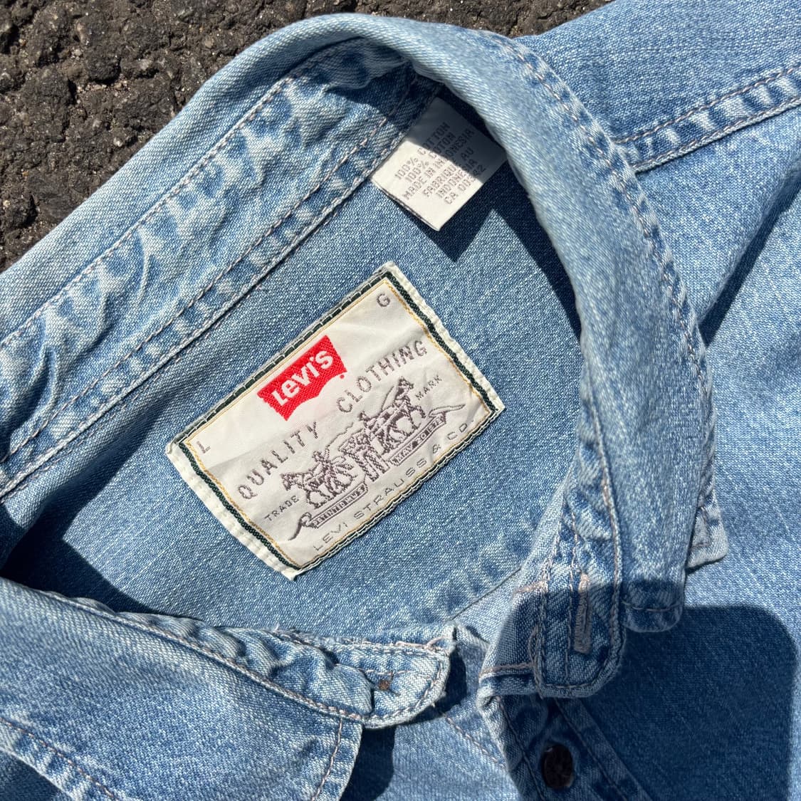 올드 리바이스 데님 셔츠 상품이미지3