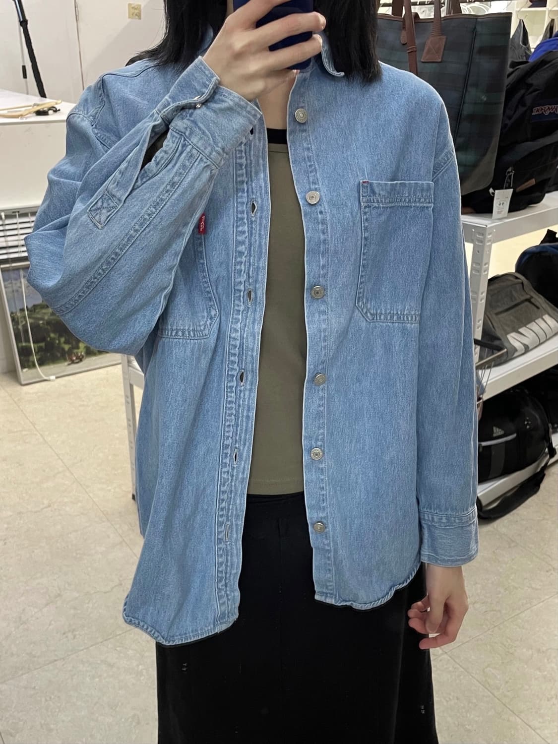 (여성L) Levi's 리바이스 데님 셔츠  상품이미지5