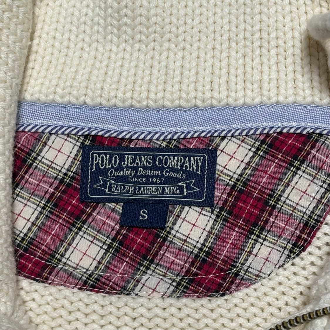 Polo Jeans Co. 크레스트 자수 니트 집업 상품이미지3