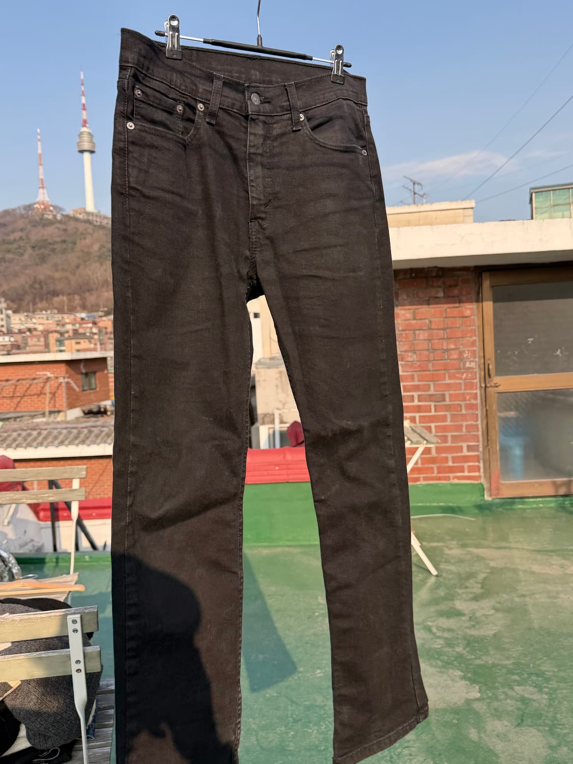 리바이스 부츠컷 블랙진 상품이미지2