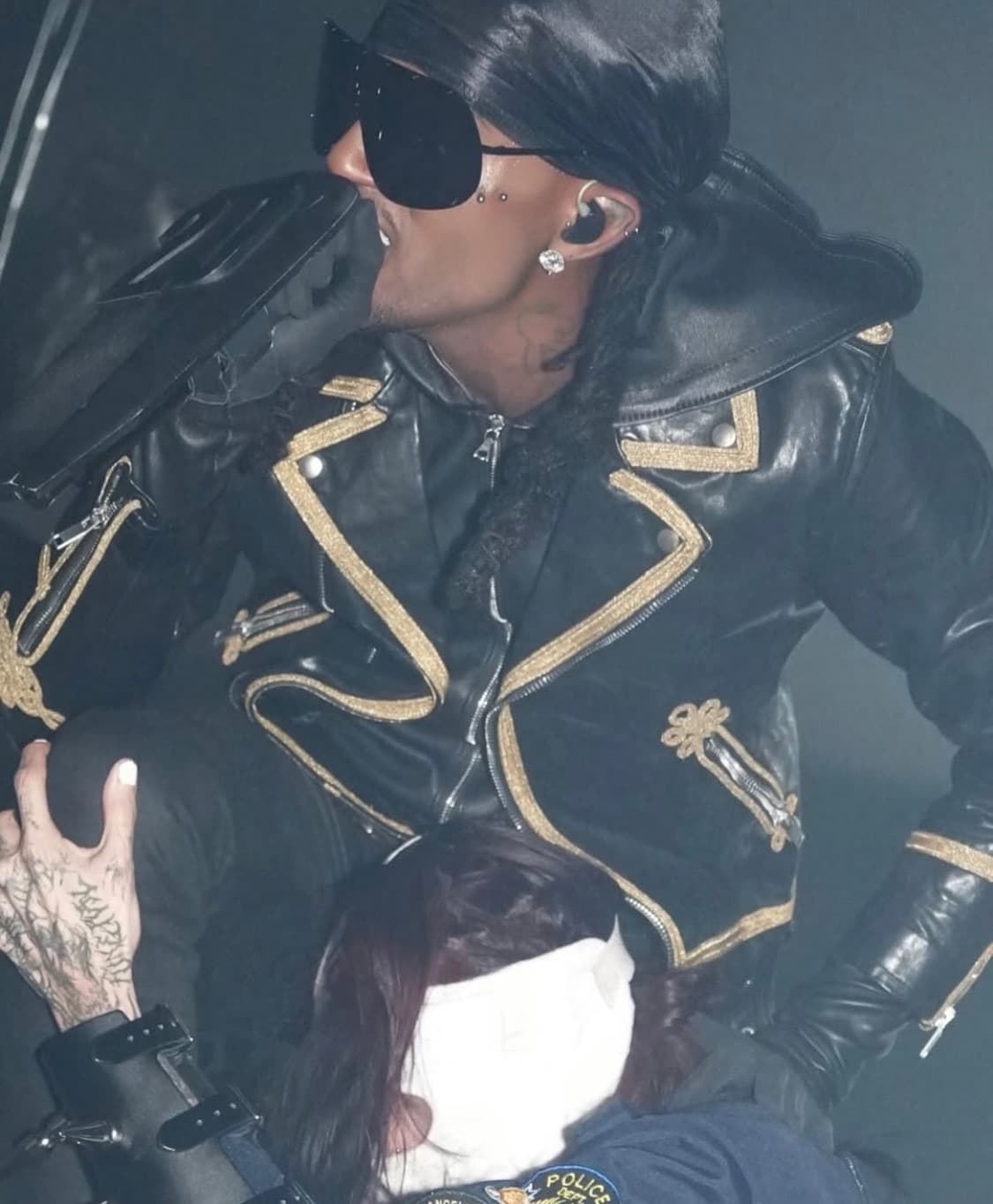 생로랑 레더자켓 상품이미지1