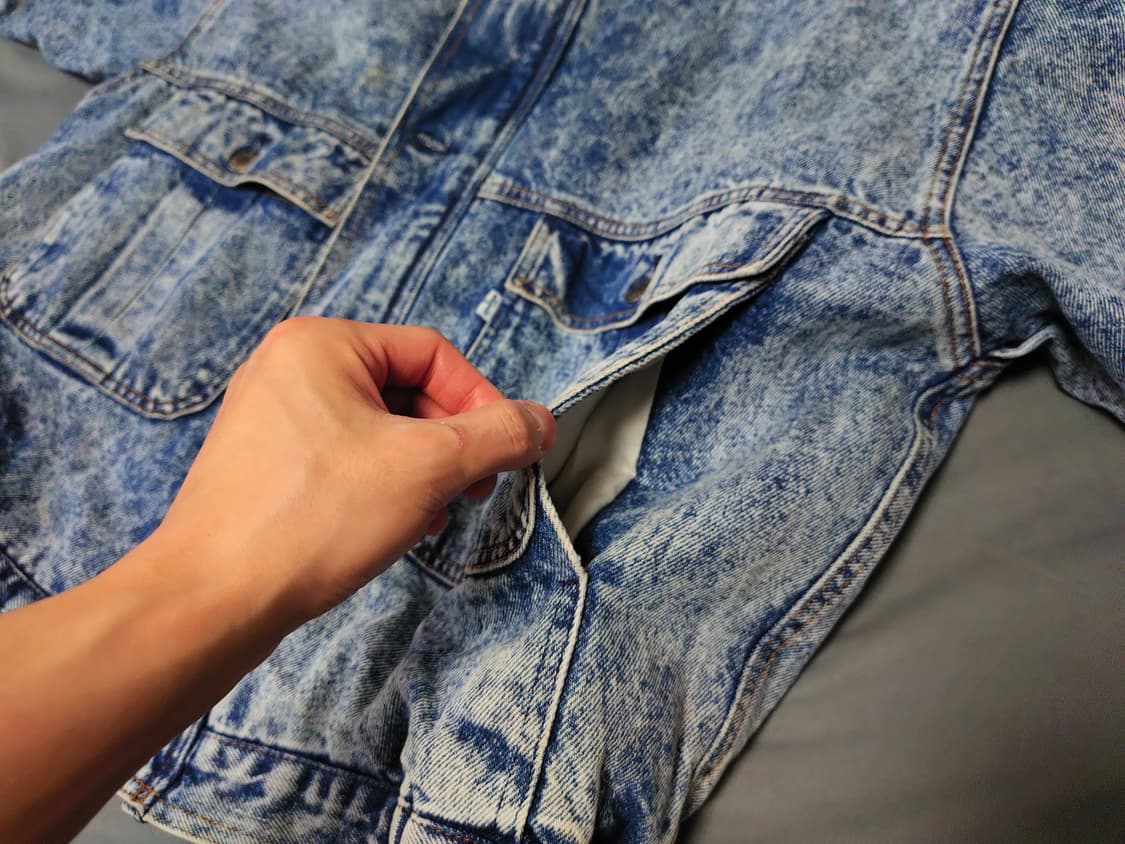 빈티지 80s 리바이스 데님 봄버 재킷(L) 상품이미지6