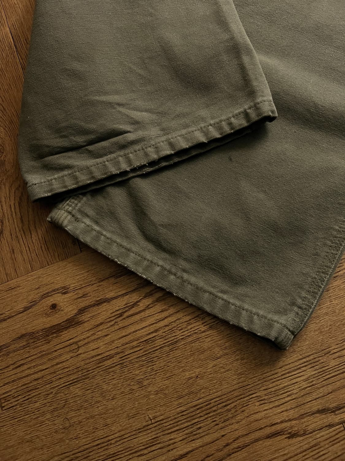 [35]칼하트 USA 빈티지 페인팅 모스그린 카펜터 워크 팬츠 M3 상품이미지5