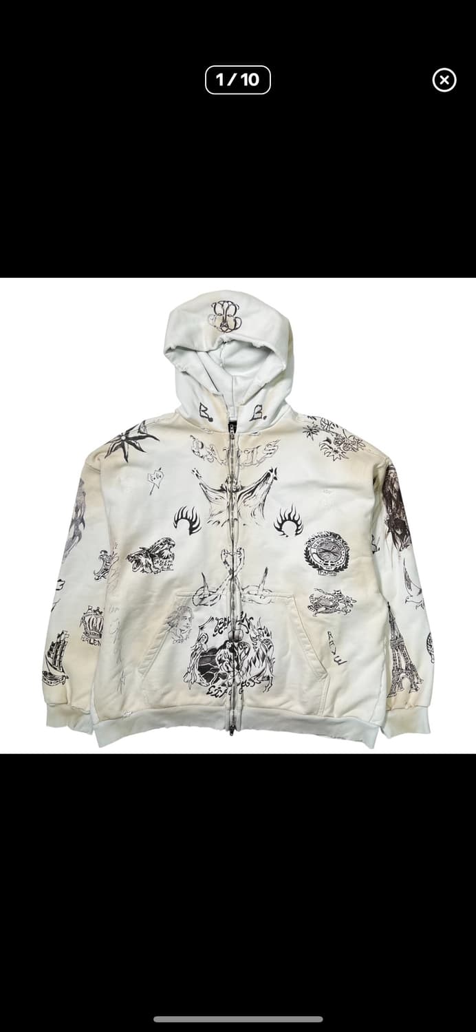 발렌시아가 타투 집업 상품이미지1