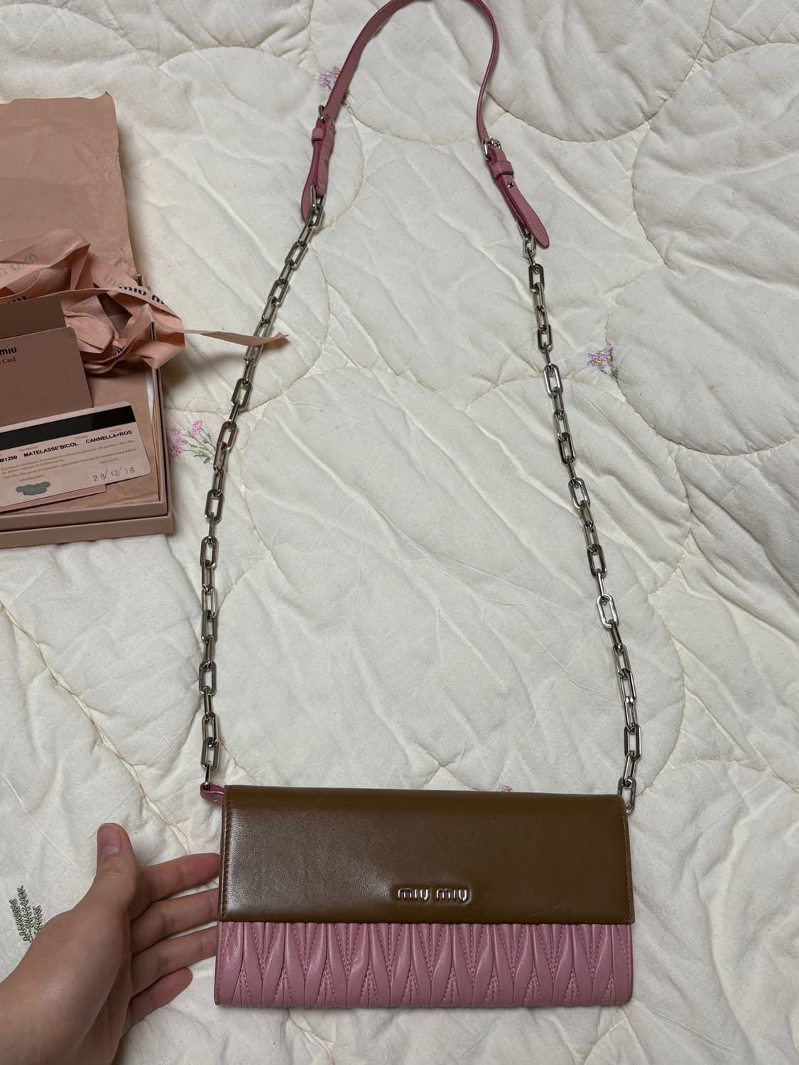 미우미우 클러치백 + 풀박스 (정품) 상품이미지6