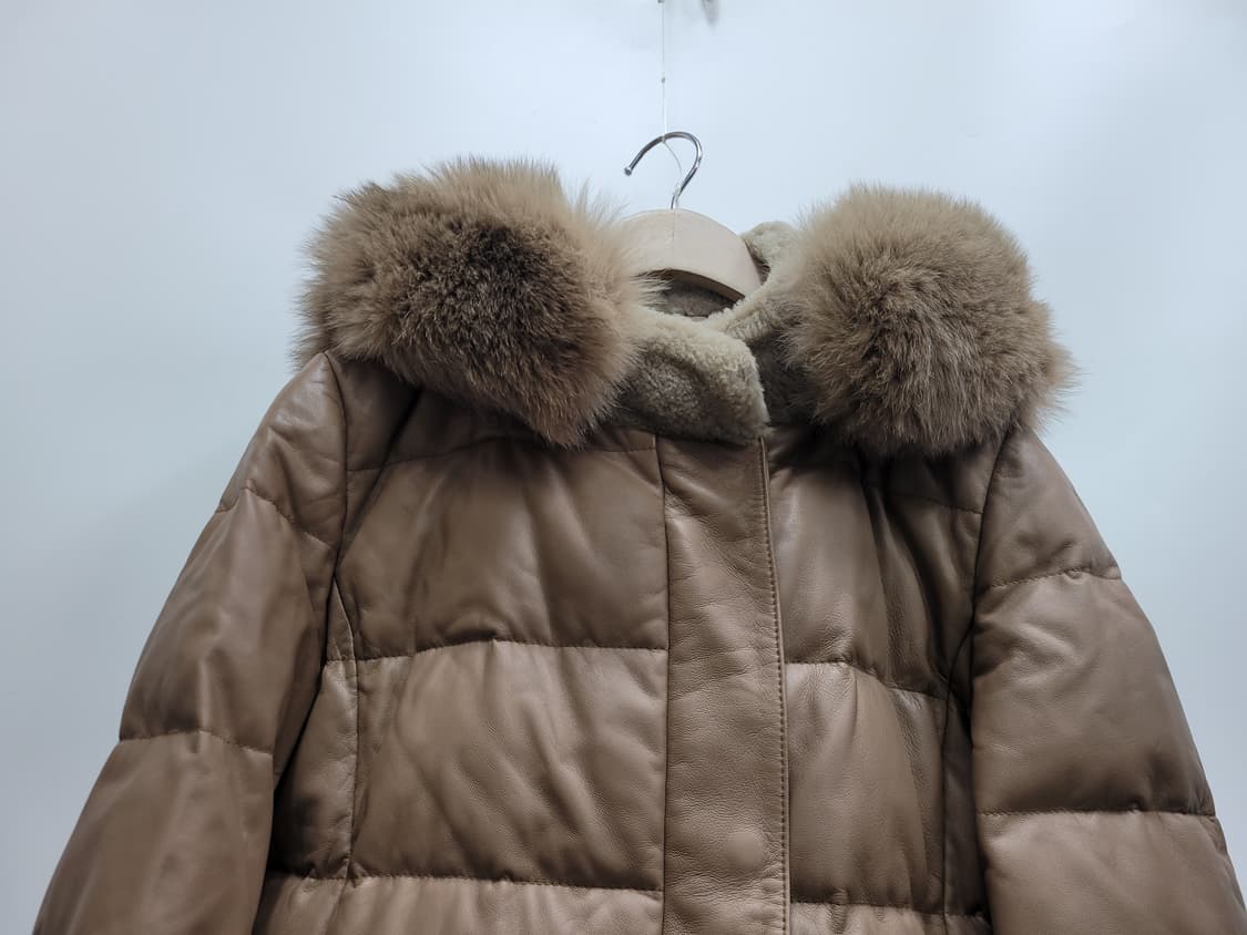 Chalayan 살라얀 이탈리아 양가죽 다운 패딩 코트 / 여 M 카멜
 상품이미지3