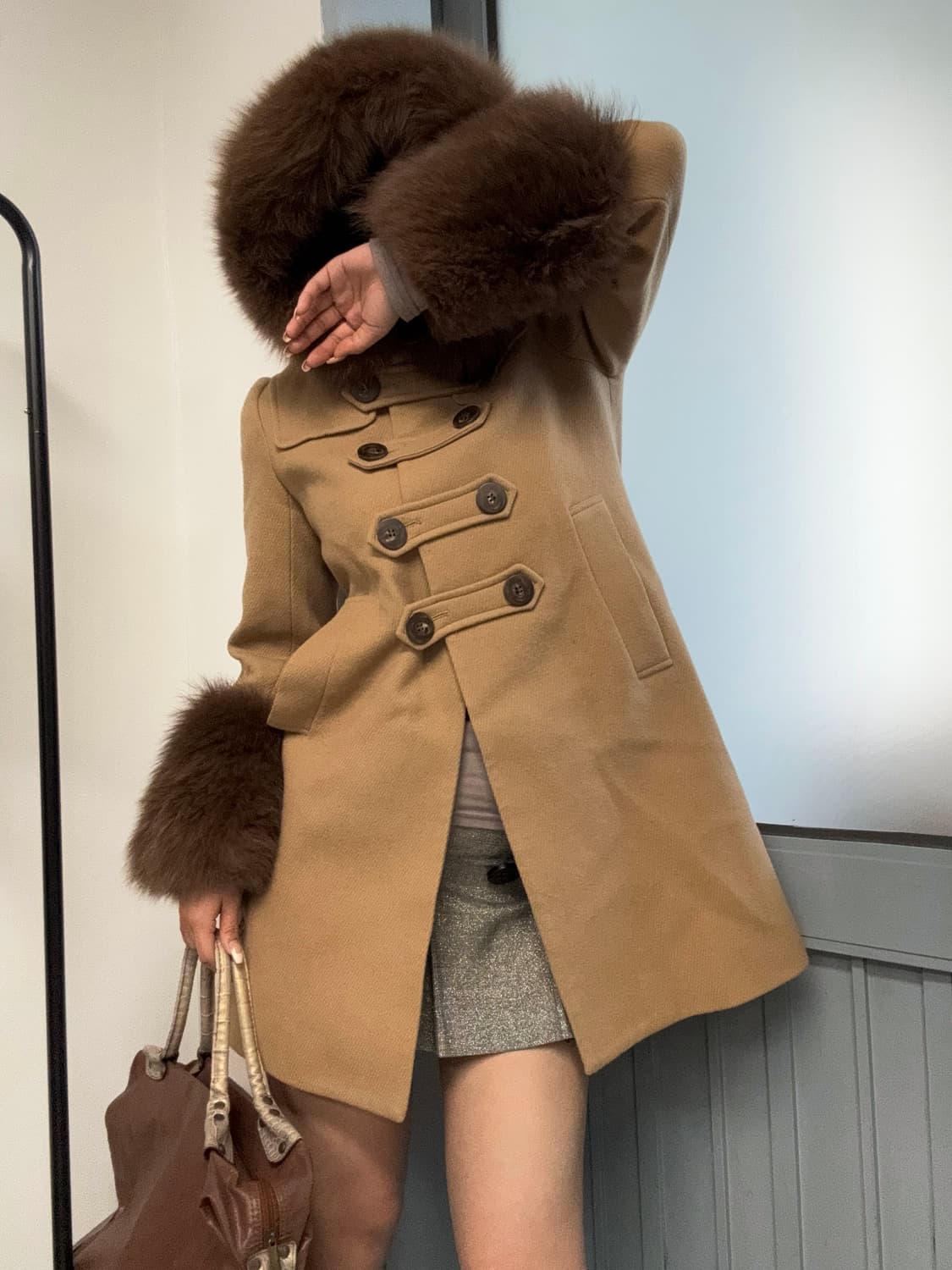 오네갸루 리얼 퍼 코트  상품이미지2