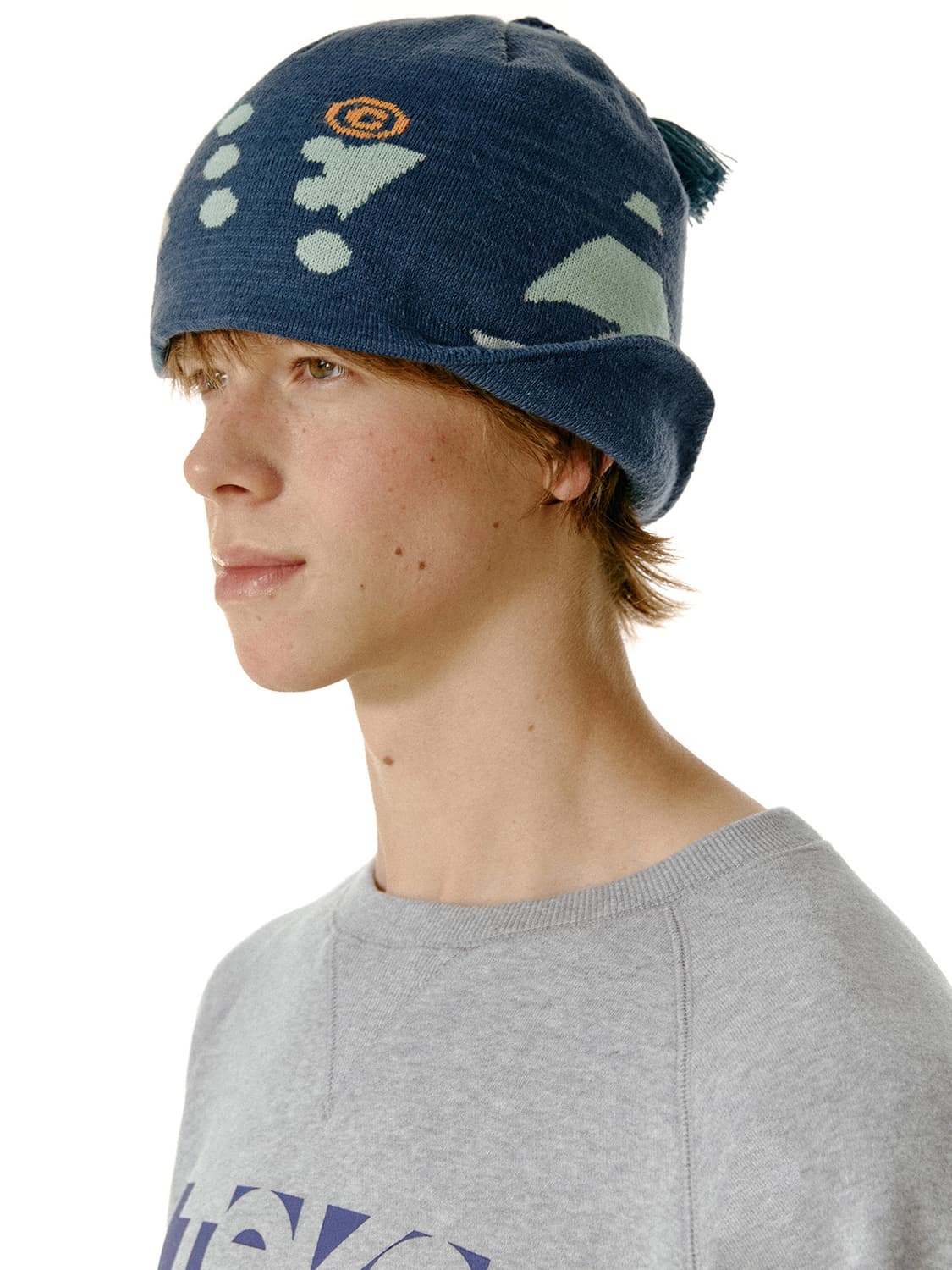 teket dot com tassel beanie blue 상품이미지4