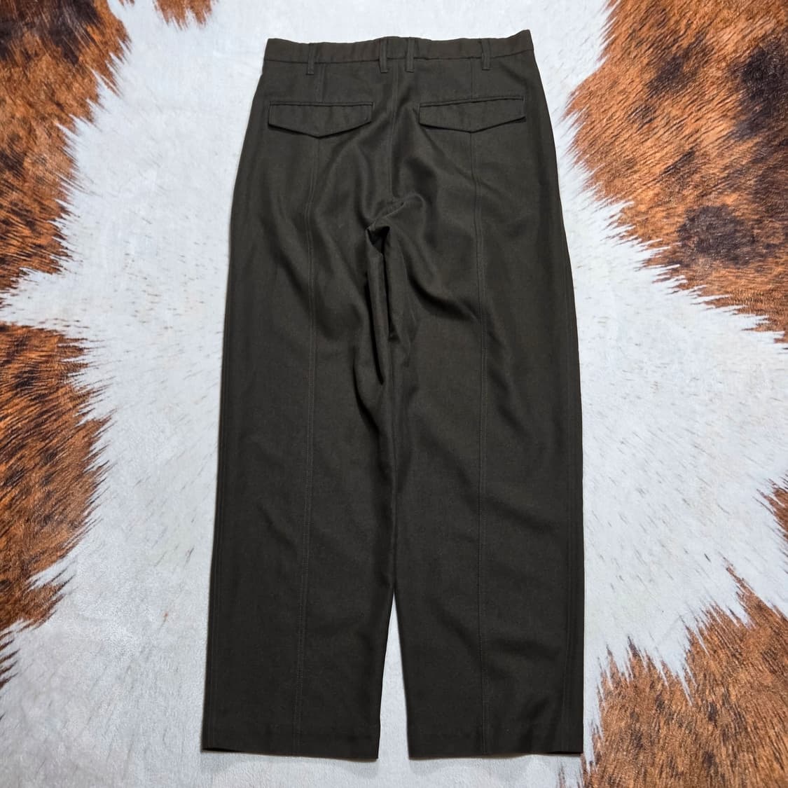 인사일런스 브라운 핀턱 와이드 팬츠 상품이미지4