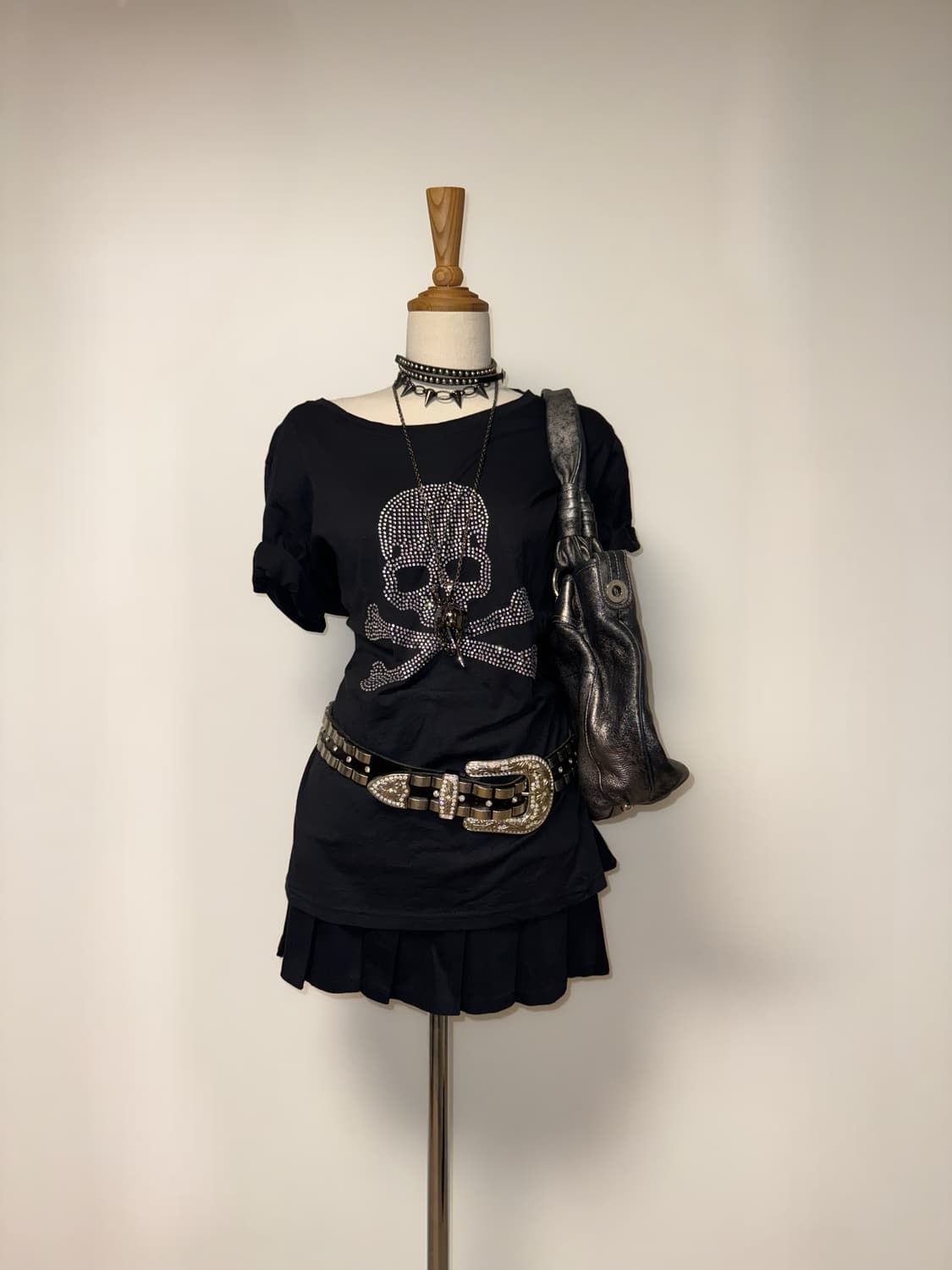 해골 펑크 반팔 상품이미지3