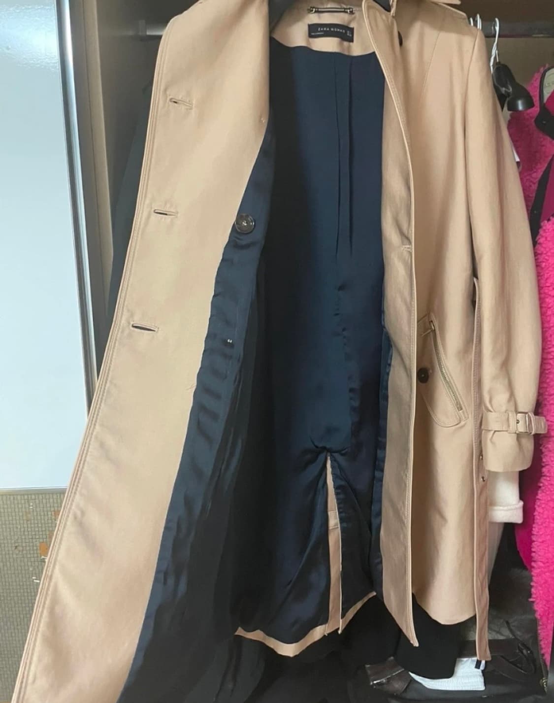 ZARA 자라 W 트렌치 코트 L 사이즈 상품이미지4