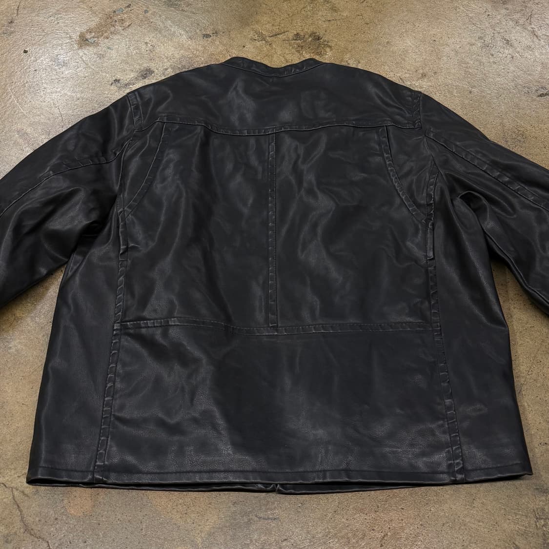 [정품] 리바이스 블랙 레더 라이더 자켓 b16 상품이미지4