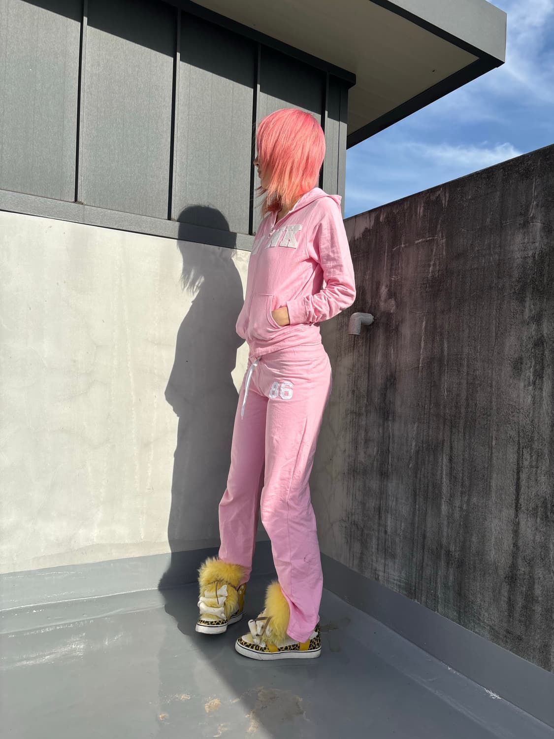 (Rare!)Pink 핑크 트레이닝 셋업  상품이미지6