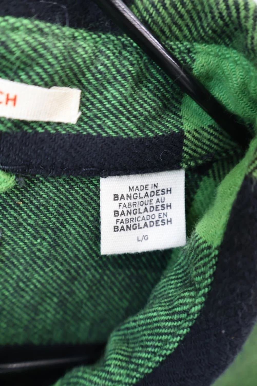 Levi's Green Buffalo Check Flannel Shirt 상품이미지9