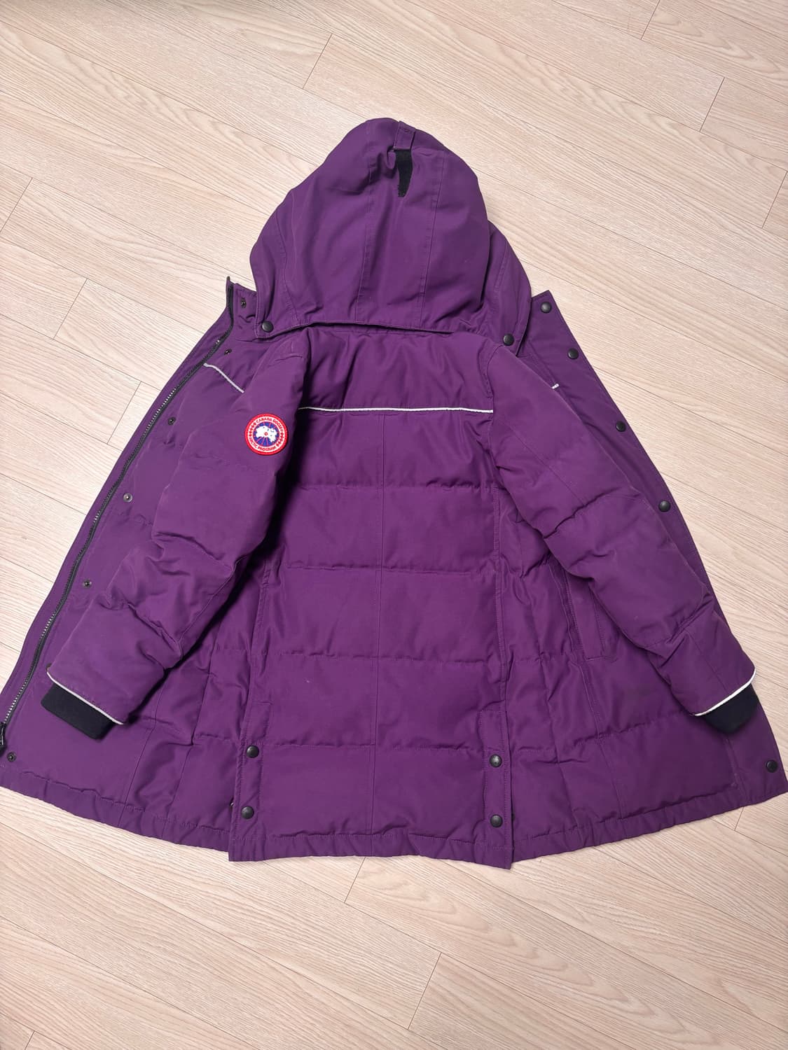 캐나다구스 퍼플 패딩 S(7-8) 상품이미지2