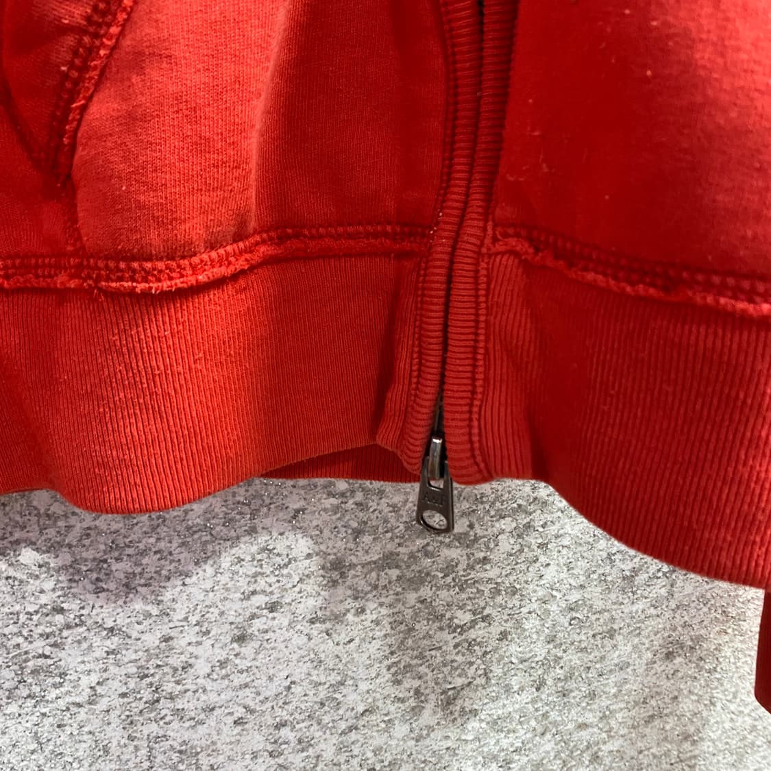 아베크롬비 사이드 스펠로고 y2k 레드 후드집업 B4291 상품이미지4