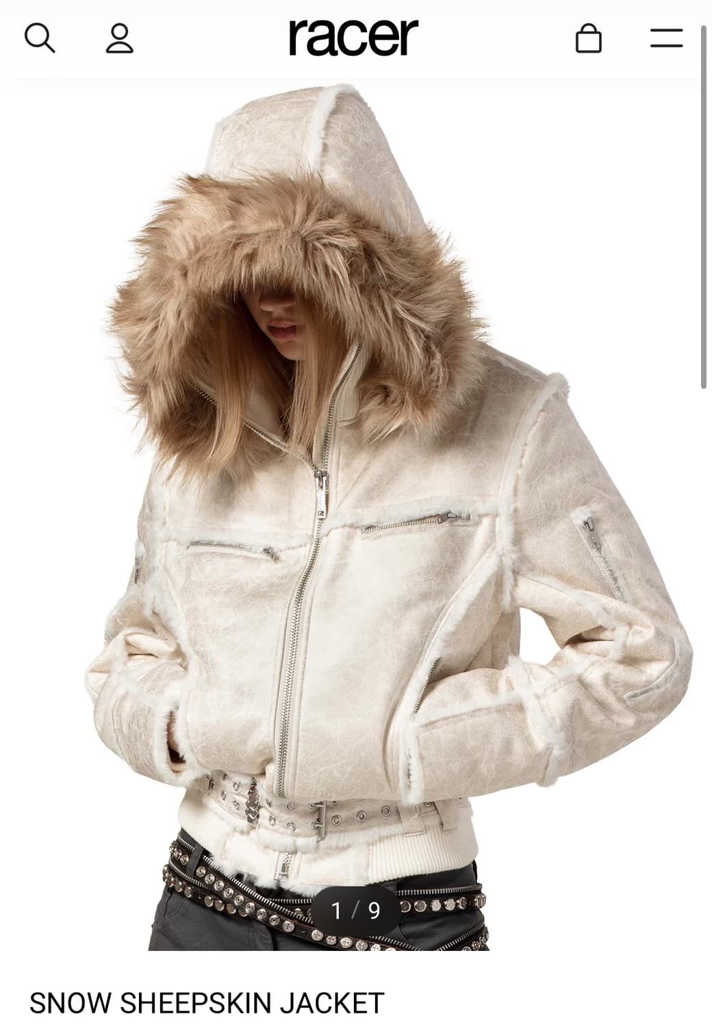 레이서 sheepskin jacket 상품이미지1