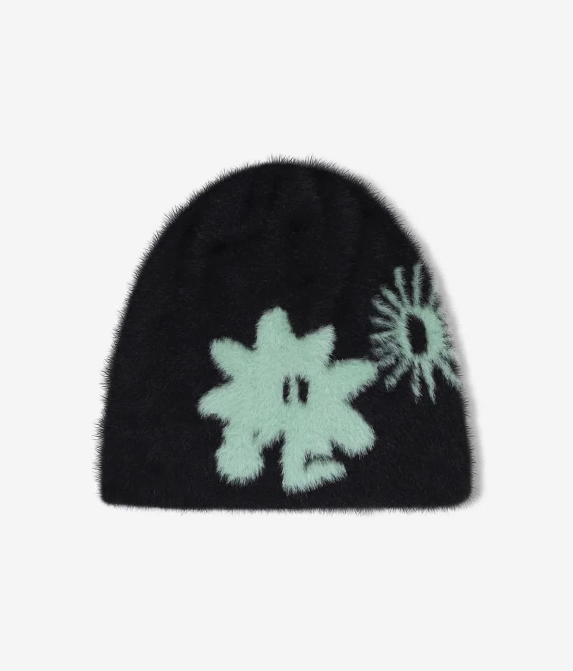 썬러브 비니 블랙 Cali Shaggy Beanie Black 상품이미지1