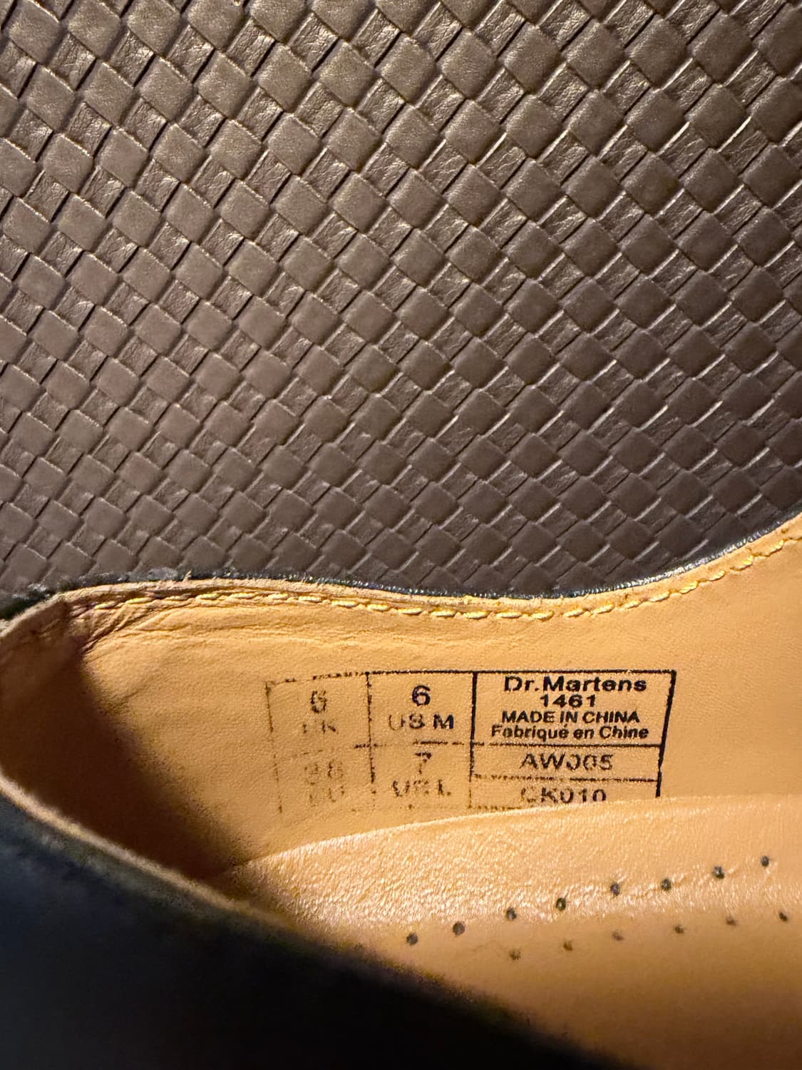 닥터마틴 1461 블랙 UK6 (250mm) 상품이미지4