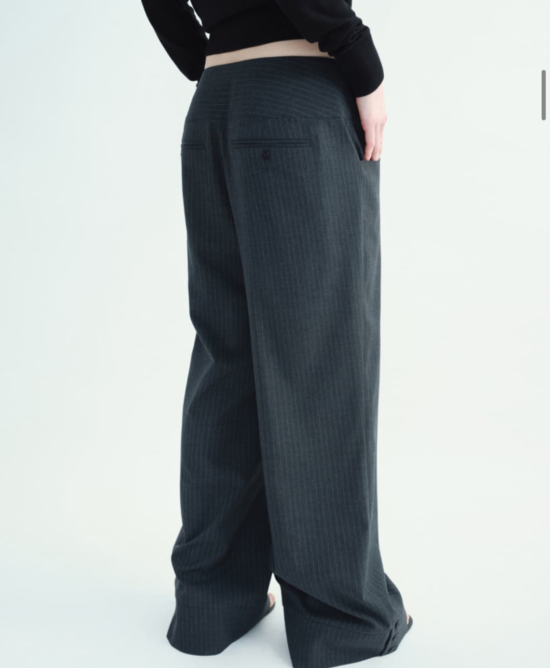 밀로우먼 스트라이프 버튼 팬츠 (새상품) 상품이미지2