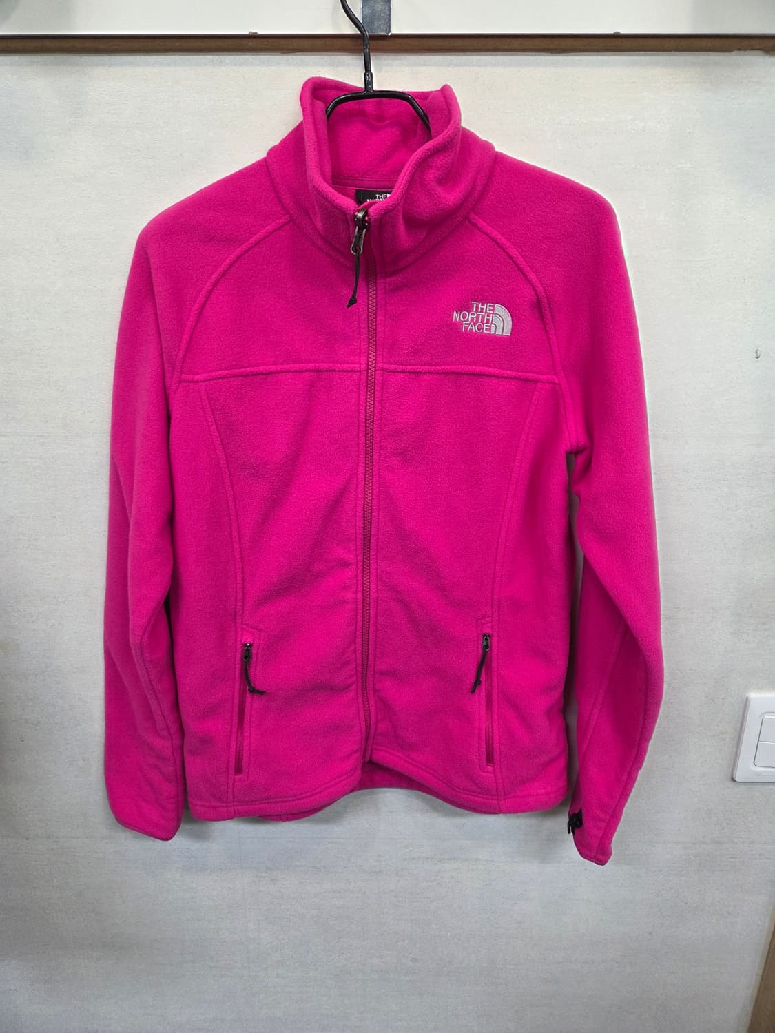 노스페이스 여성 플리스 집업자켓 m 딥핑크 상품이미지1