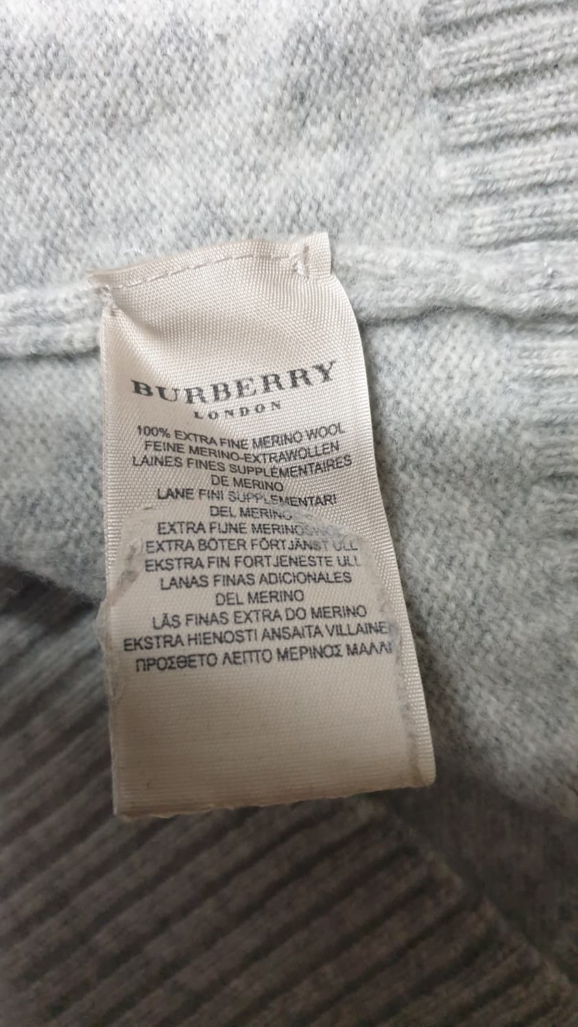 버버리 메리노울 하프집업 xl 정품 상품이미지5