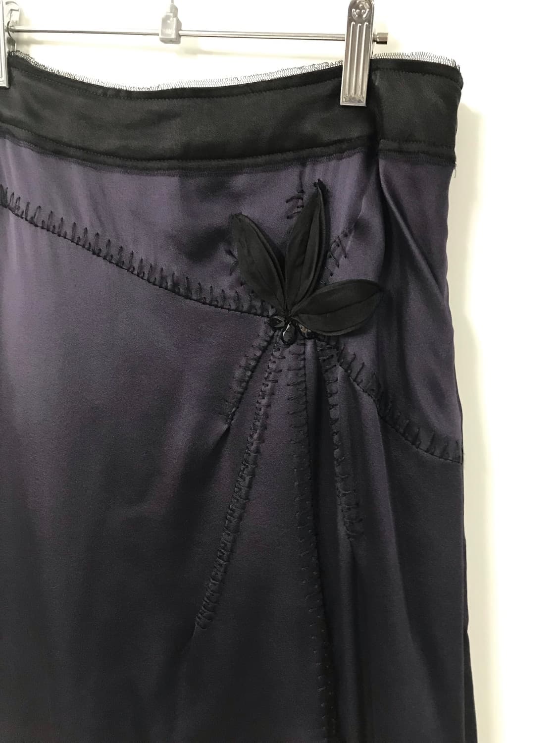 알베르타 페레티 실크 코사지 스커트 상품이미지4