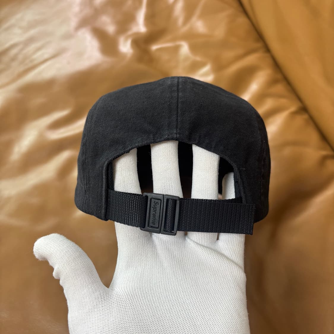 슈프림 캠프캡 모자 박스로고 24ss 워시드 캔버스 블랙 상품이미지8