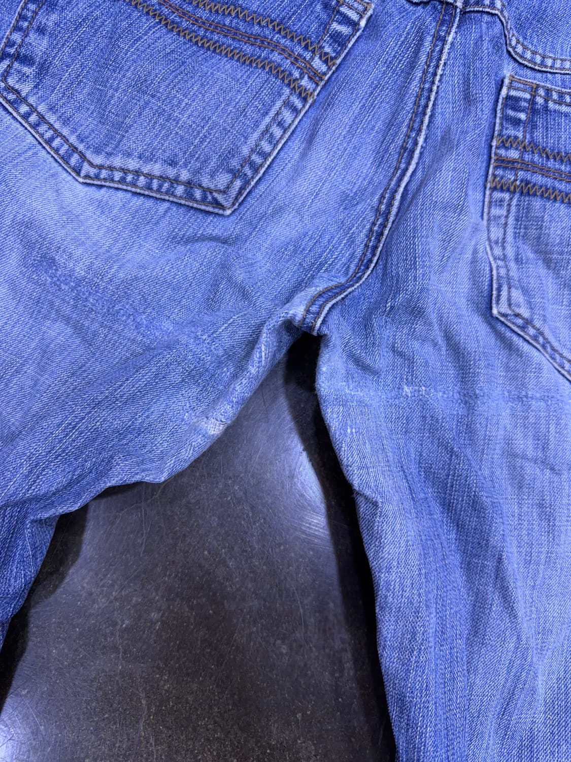 라코스테 빈티지 워싱 중청 레귤러핏 데님팬츠 78(30) 상품이미지8