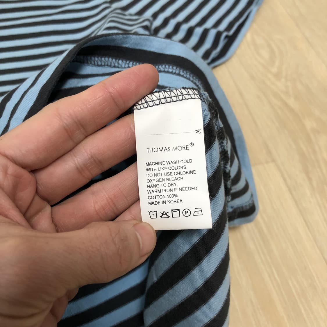 (XL) 토마스 모어 THOMAS MORE 치코 스트라이프 티 블루 상품이미지4