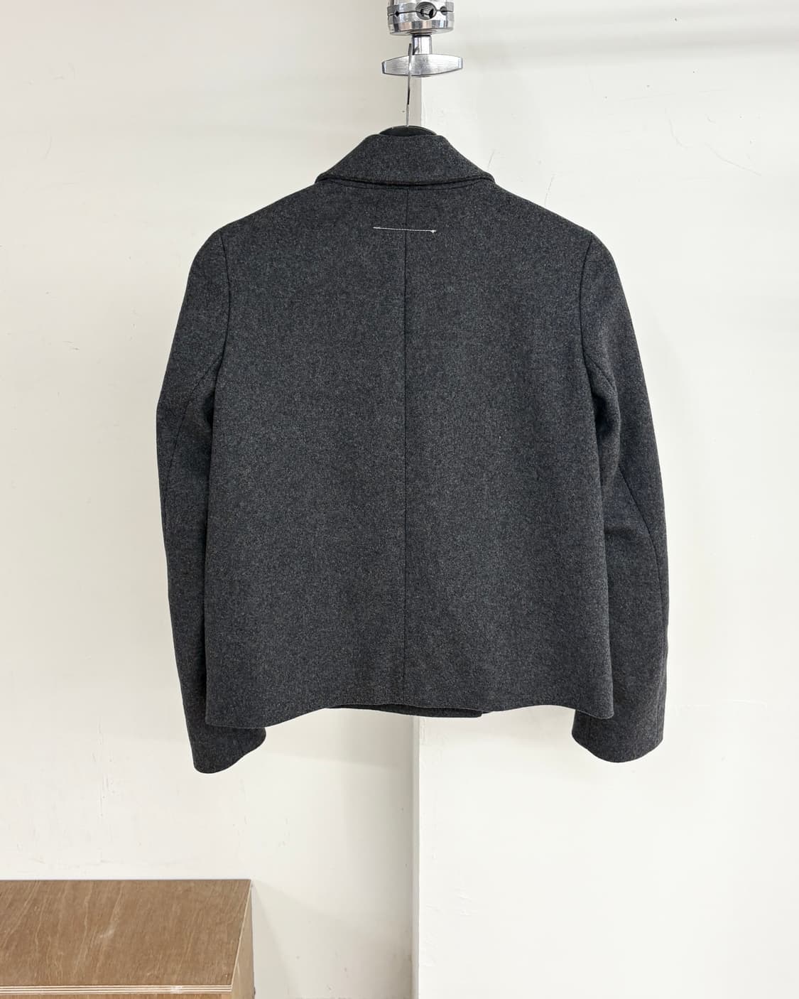 MM6 차콜 울 스냅버튼 블레이저 자켓 상품이미지6
