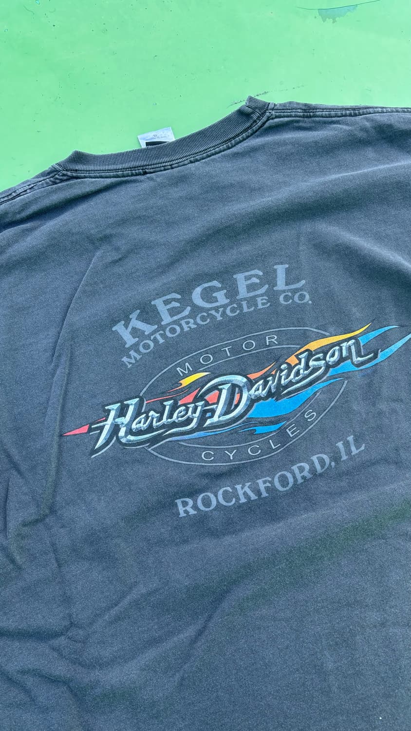 00's Harley Davidson Faded Print T-shirt 상품이미지4