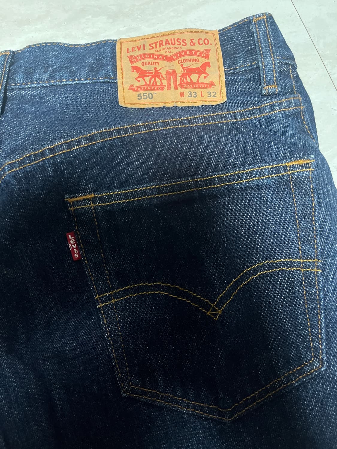 새상품 리바이스 550 33/32 상품이미지1