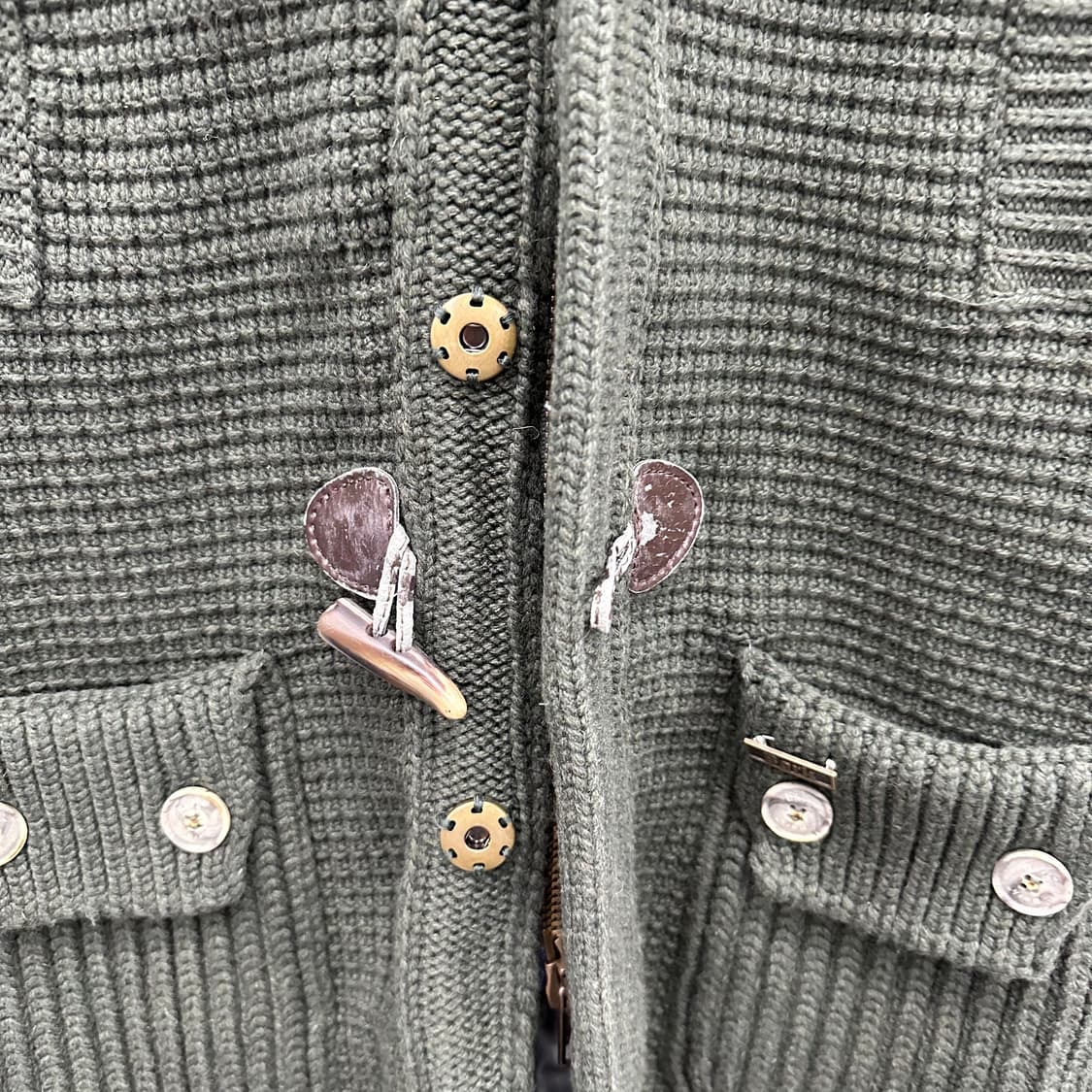 95 BARK 바크 남자 웰론 울 하프 니트패딩 상품이미지9