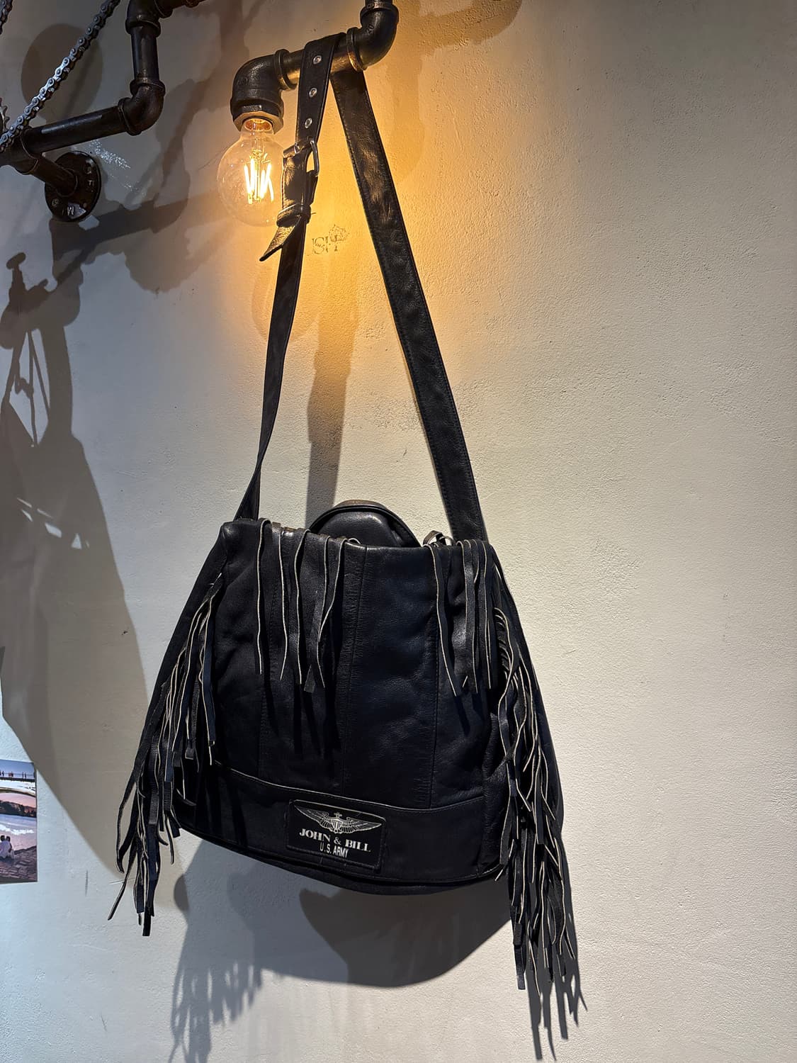 라이더 재킷 양가죽 커스텀 백 웨스턴 가방 상품이미지3