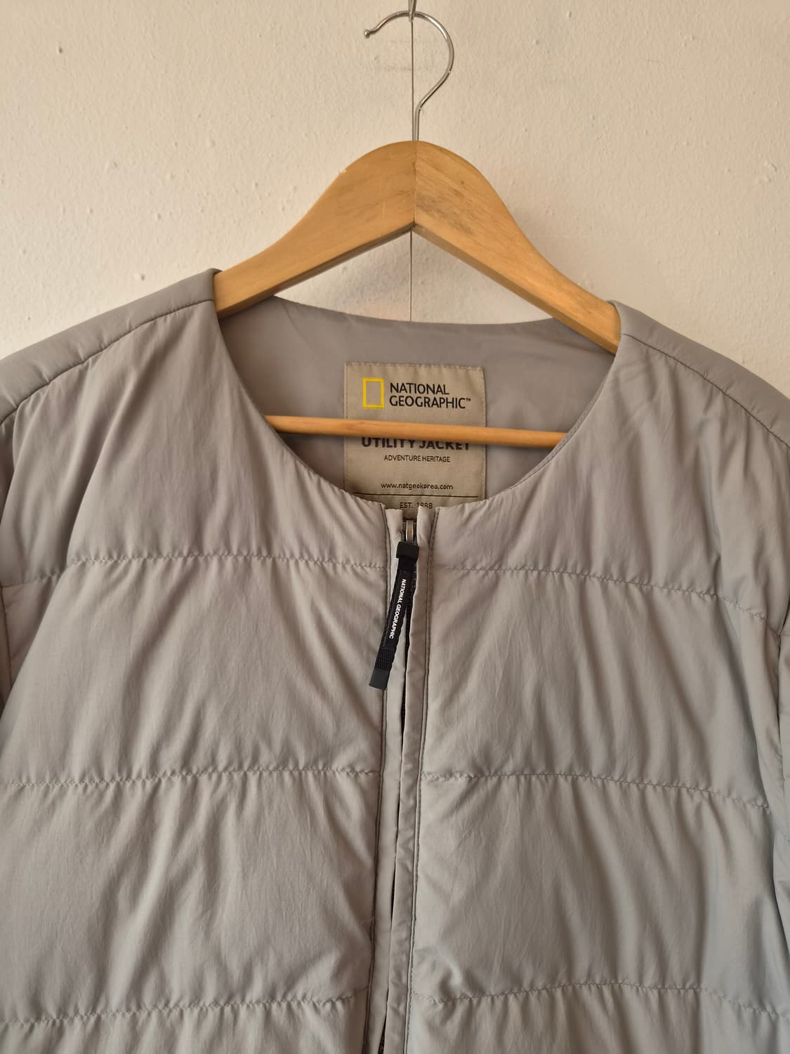 내셔널지오그래픽 남성 노카라덕다운패딩점퍼 XL사이즈 상품이미지1