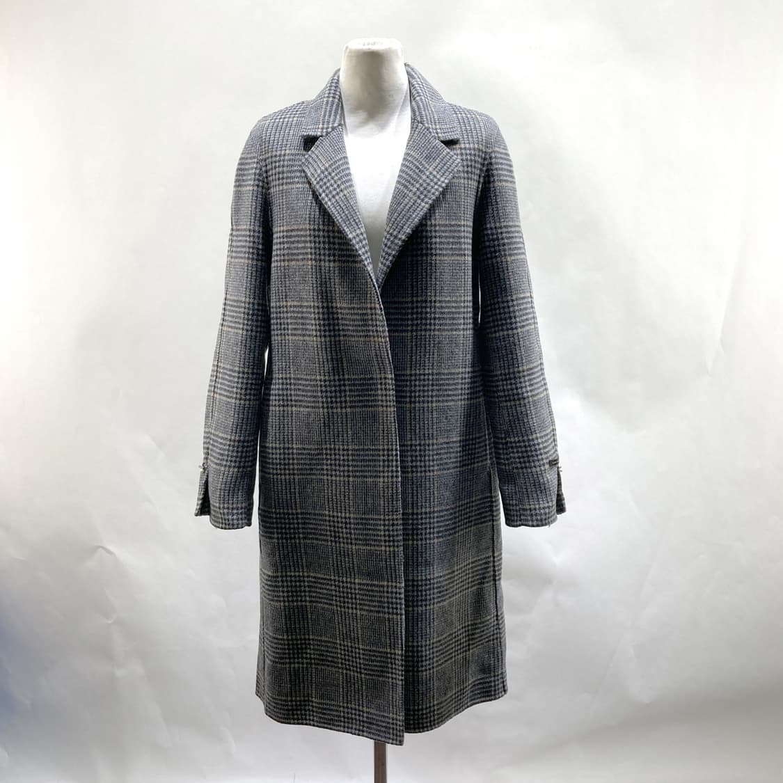 지고트 여성모직코트 울 체크 55-66  상품이미지1