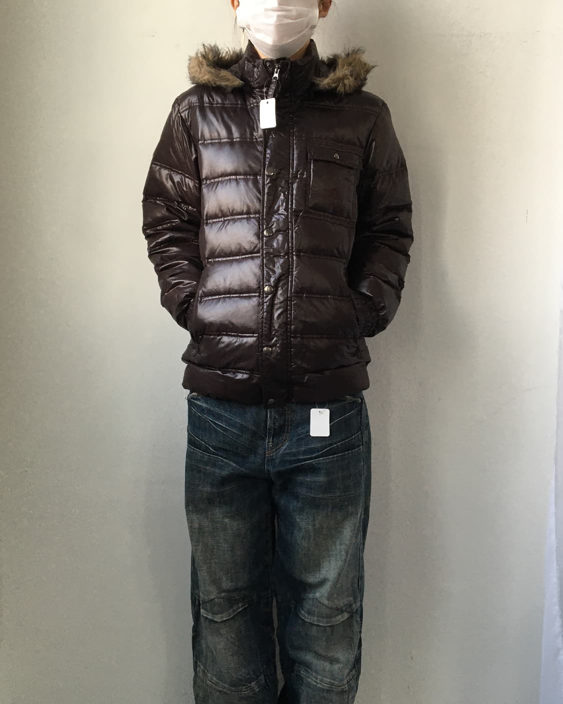 Adidas fake fur hood jumper 상품이미지1